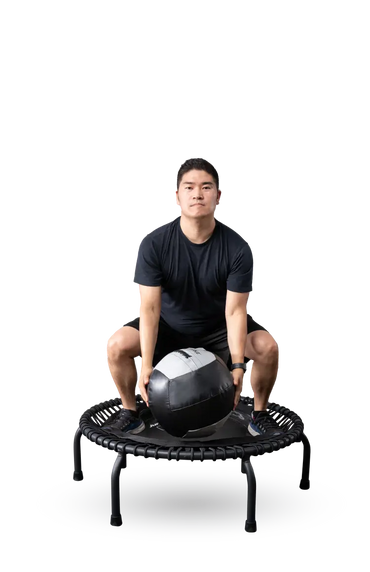 Weight Ball on JumpSport Trampoline